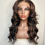 Brown Highlight Body Wave Wig | Cinnamon