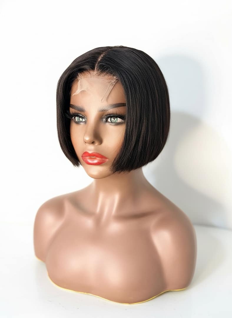 Realistic mannequin with Stylish Short bob hairstyle